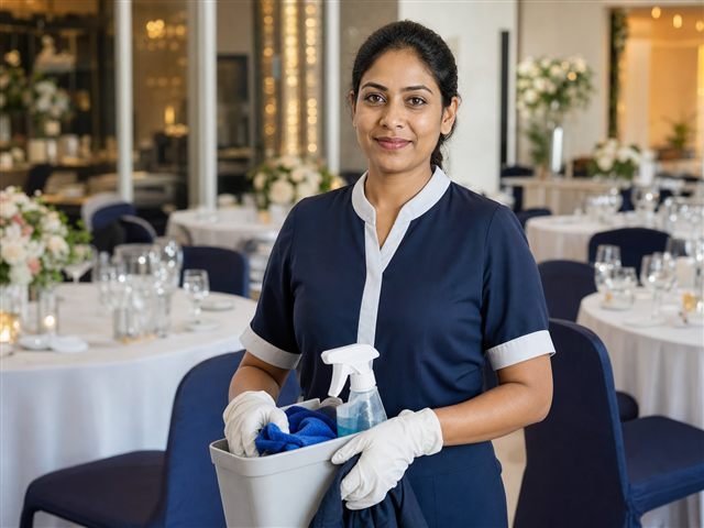 Housekeeping support available through PartySathi